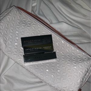 Anastasia Long Cosmetic Bag with 3 Products NEW